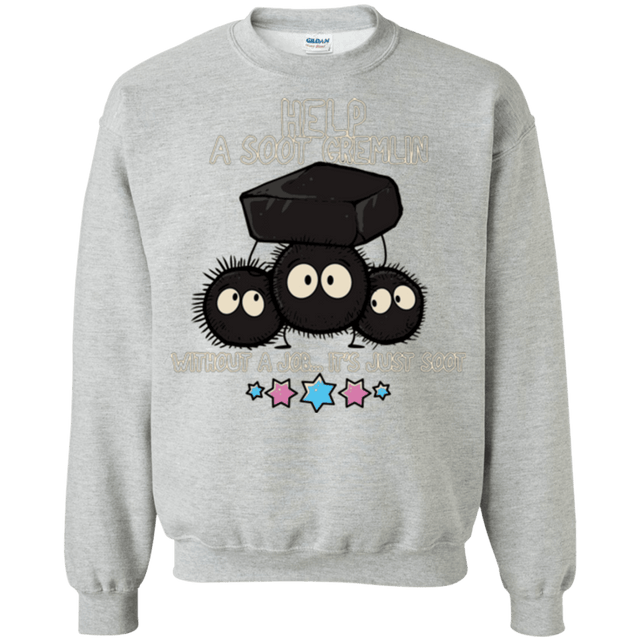 Sweatshirts Sport Grey / Small HELP A SOOT GREMLIN Crewneck Sweatshirt