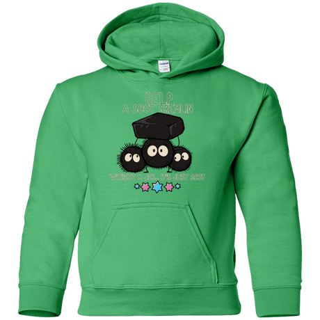 Sweatshirts Irish Green / YS HELP A SOOT GREMLIN Youth Hoodie
