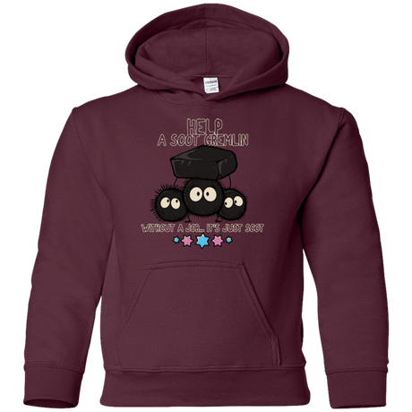 Sweatshirts Maroon / YS HELP A SOOT GREMLIN Youth Hoodie