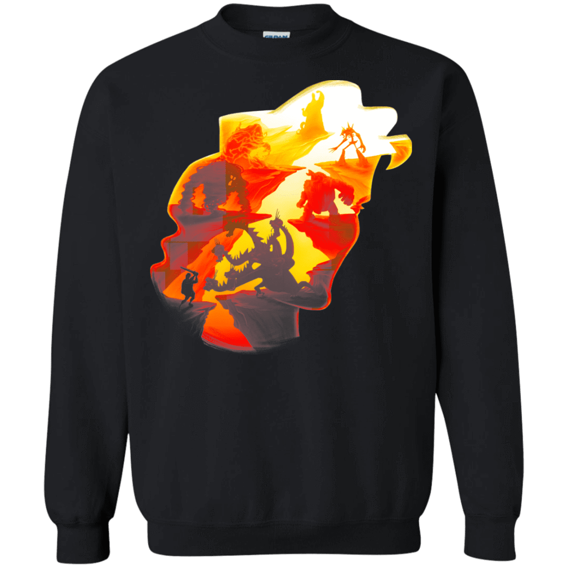 Sweatshirts Black / S Hercules Silhouette Crewneck Sweatshirt