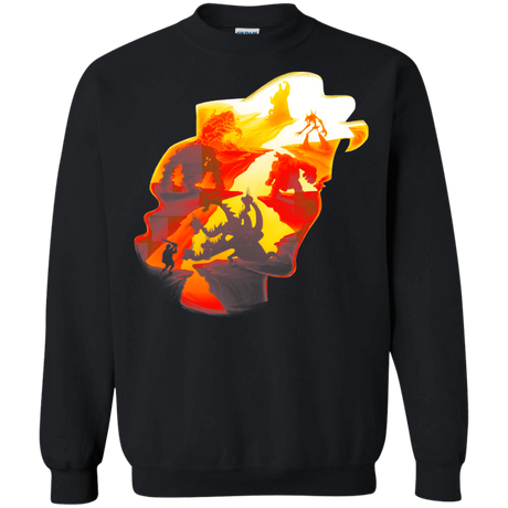 Sweatshirts Black / S Hercules Silhouette Crewneck Sweatshirt