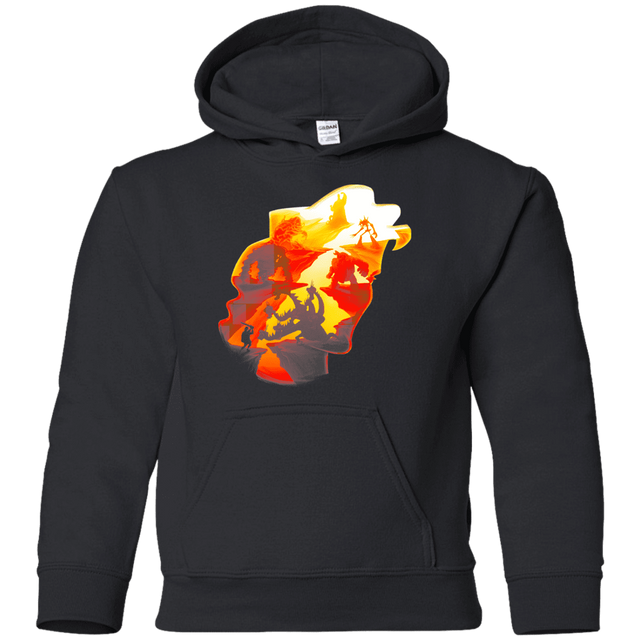 Sweatshirts Black / YS Hercules Silhouette Youth Hoodie