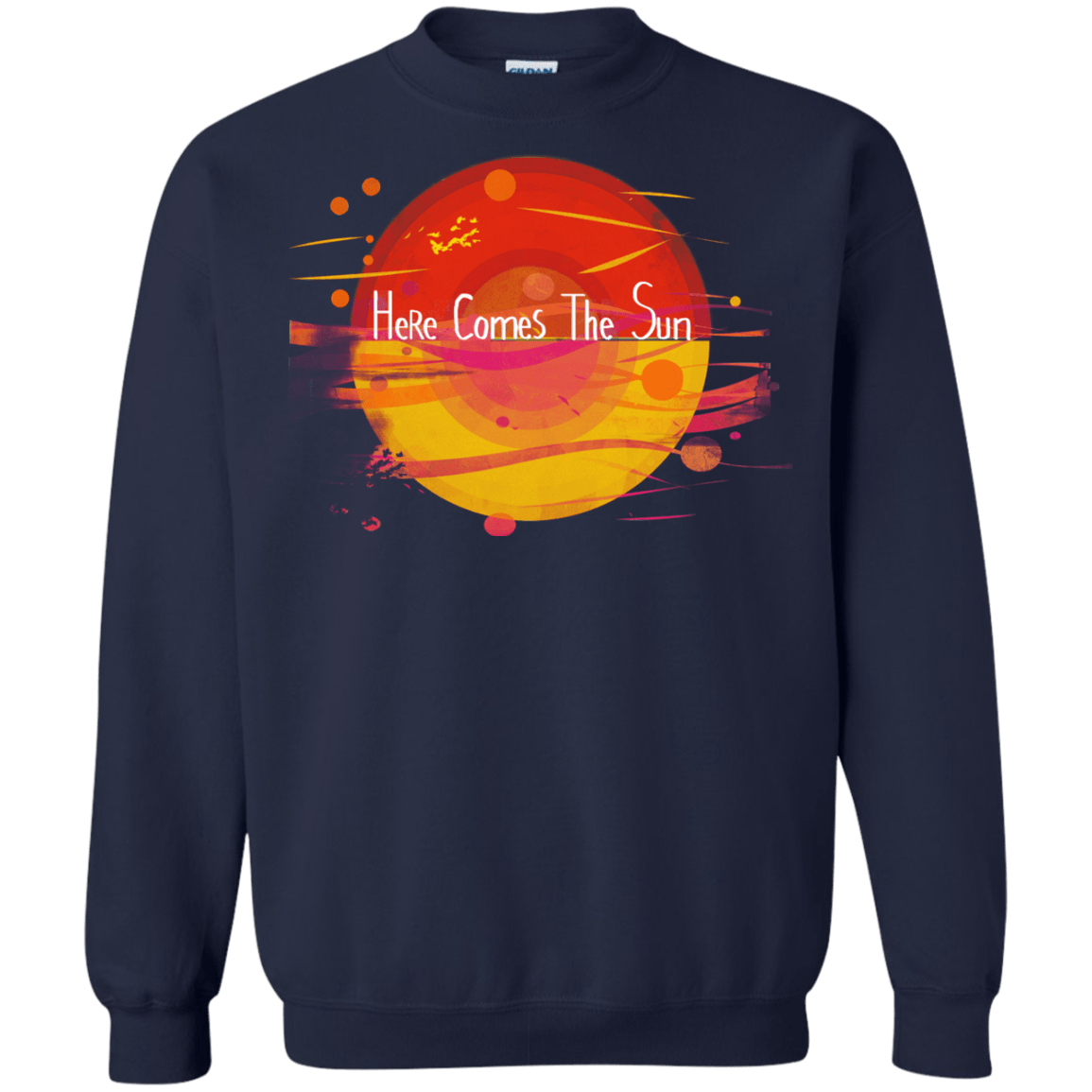 Sweatshirts Navy / S Here Comes The Sun (1) Crewneck Sweatshirt