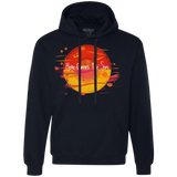 Sweatshirts Navy / S Here Comes The Sun (1) Premium Fleece Hoodie