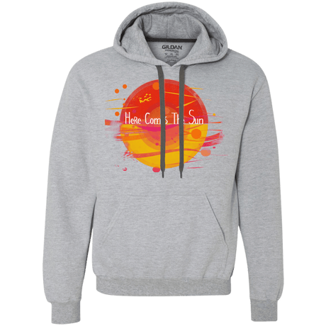 Sweatshirts Sport Grey / S Here Comes The Sun (1) Premium Fleece Hoodie
