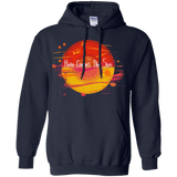 Sweatshirts Navy / S Here Comes The Sun (1) Pullover Hoodie