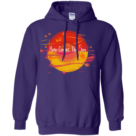 Sweatshirts Purple / S Here Comes The Sun (1) Pullover Hoodie