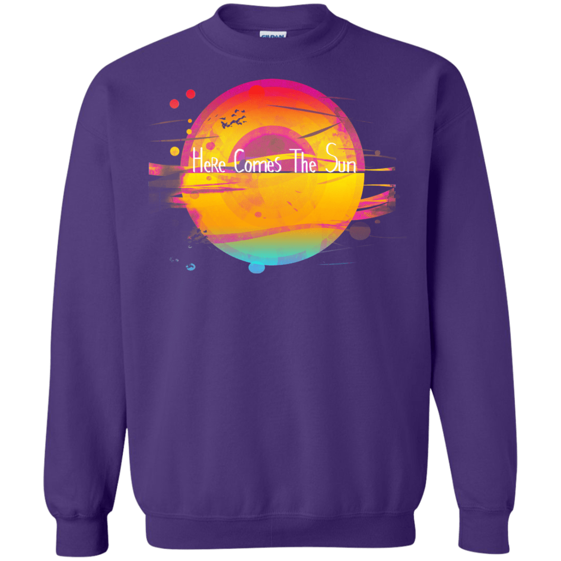 Sweatshirts Purple / S Here Comes The Sun (2) Crewneck Sweatshirt