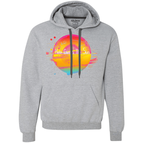 Sweatshirts Sport Grey / S Here Comes The Sun (2) Premium Fleece Hoodie