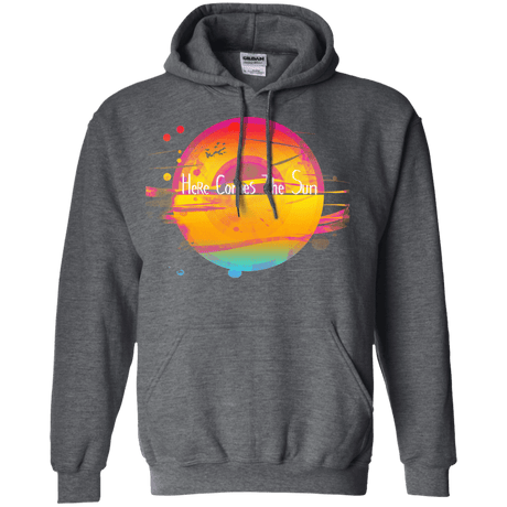 Sweatshirts Dark Heather / S Here Comes The Sun (2) Pullover Hoodie