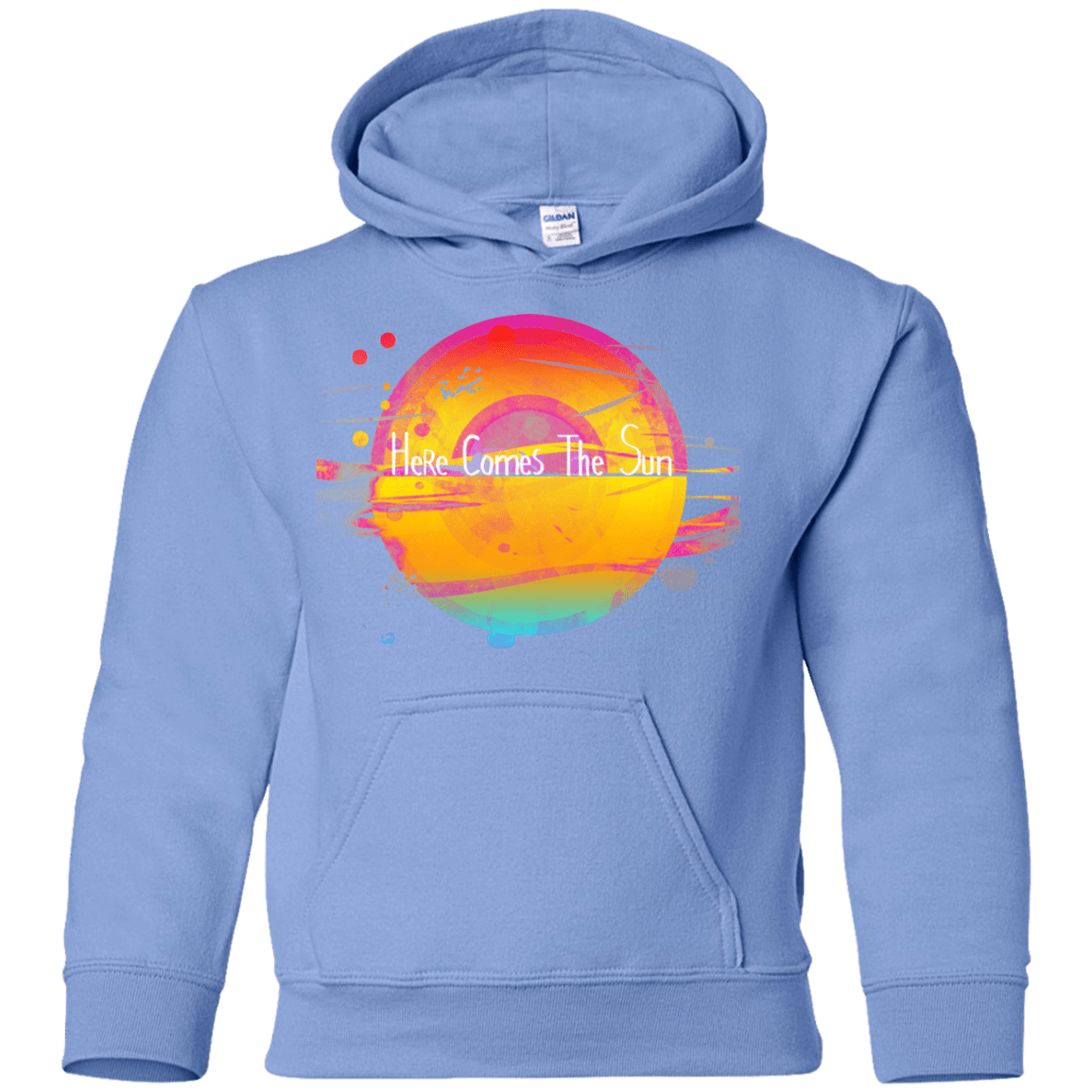 Sweatshirts Carolina Blue / YS Here Comes The Sun (2) Youth Hoodie