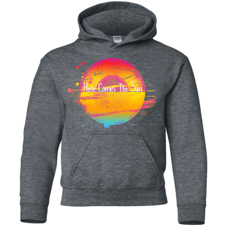 Sweatshirts Dark Heather / YS Here Comes The Sun (2) Youth Hoodie