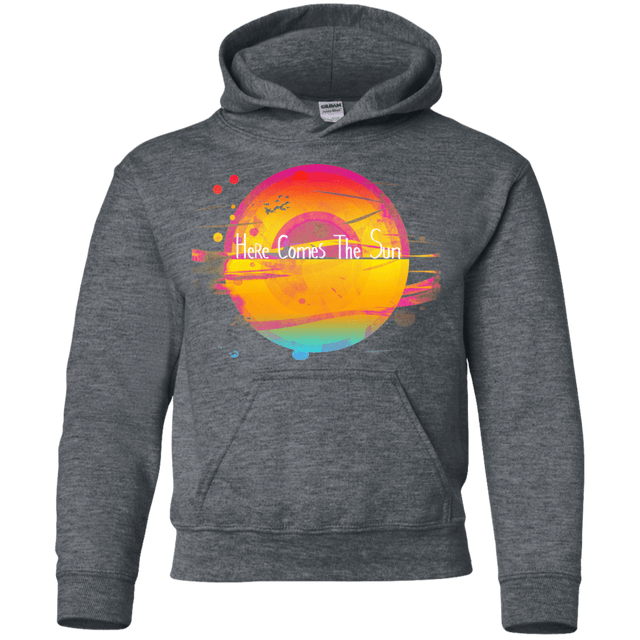 Sweatshirts Dark Heather / YS Here Comes The Sun (2) Youth Hoodie