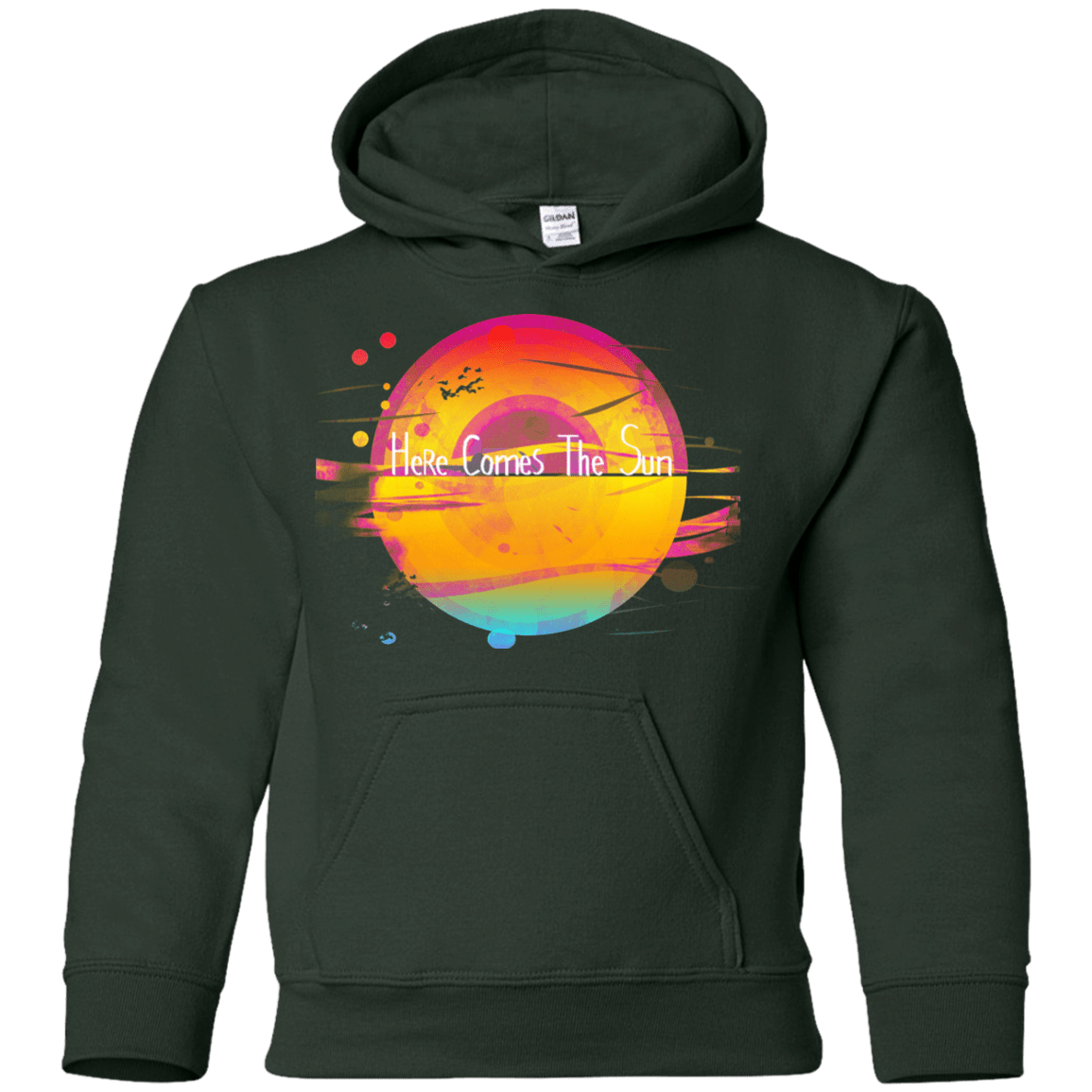Sweatshirts Forest Green / YS Here Comes The Sun (2) Youth Hoodie