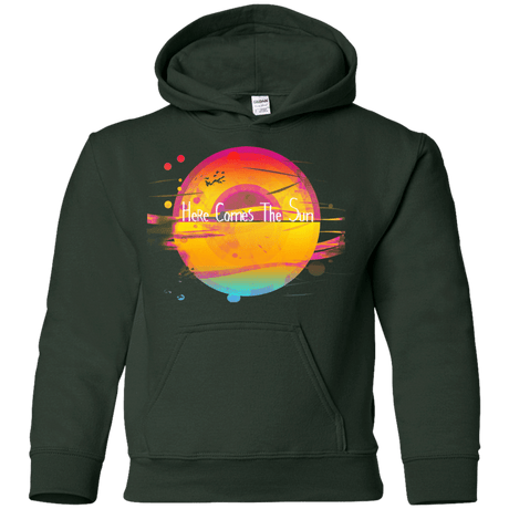 Sweatshirts Forest Green / YS Here Comes The Sun (2) Youth Hoodie