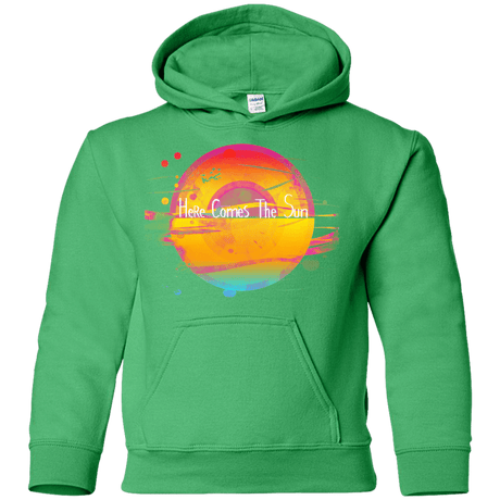 Sweatshirts Irish Green / YS Here Comes The Sun (2) Youth Hoodie