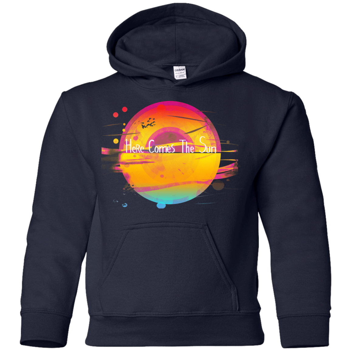 Sweatshirts Navy / YS Here Comes The Sun (2) Youth Hoodie
