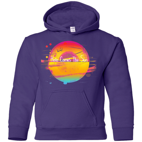 Sweatshirts Purple / YS Here Comes The Sun (2) Youth Hoodie