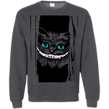 Sweatshirts Dark Heather / S Here's Cheshire Crewneck Sweatshirt