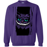 Sweatshirts Purple / S Here's Cheshire Crewneck Sweatshirt