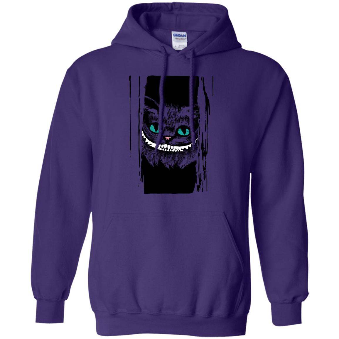 Sweatshirts Purple / S Here's Cheshire Pullover Hoodie