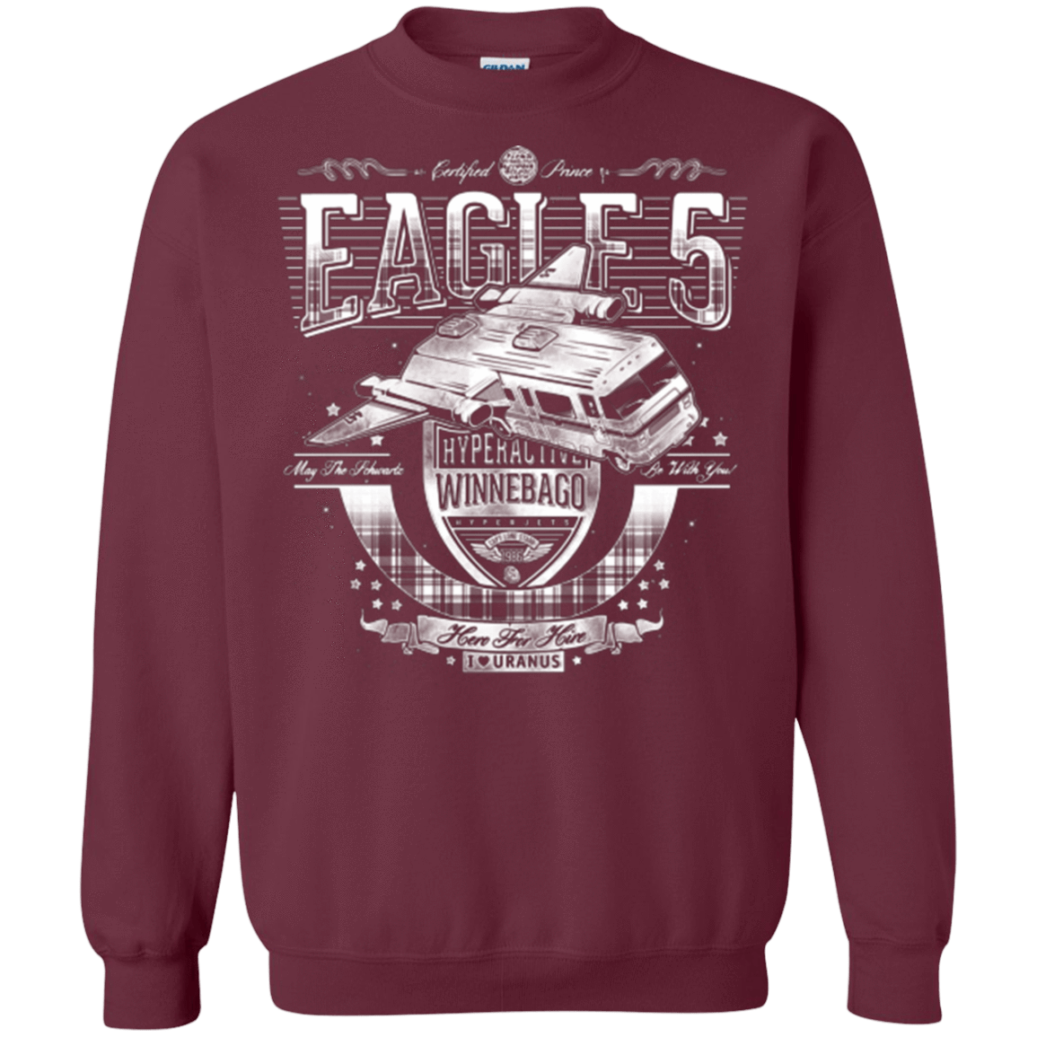 Sweatshirts Maroon / Small Hero 4 Hire Crewneck Sweatshirt