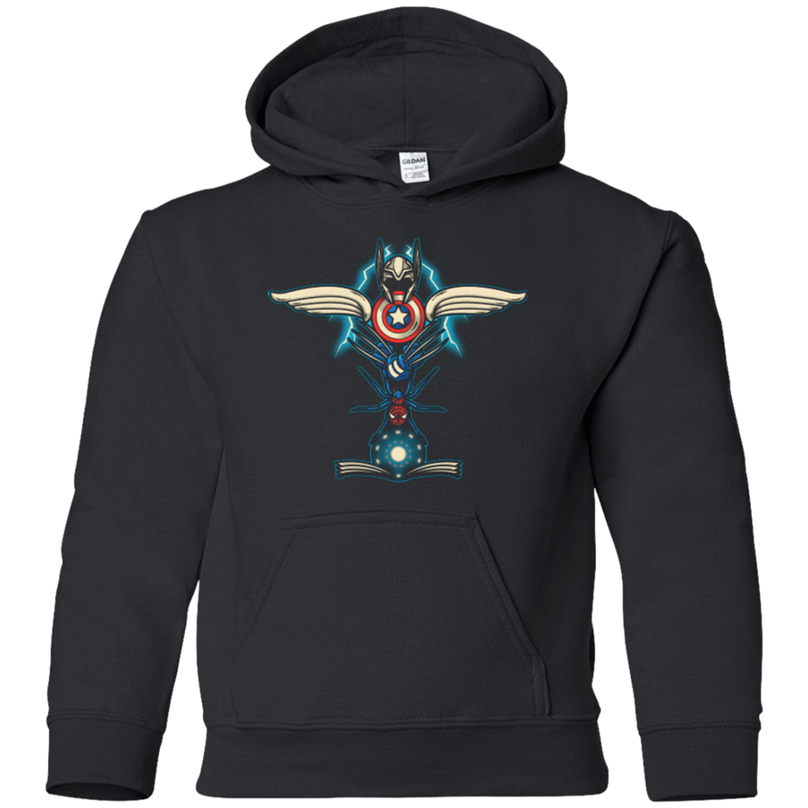 Sweatshirts Black / YS HERO TOTEM Youth Hoodie