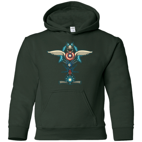Sweatshirts Forest Green / YS HERO TOTEM Youth Hoodie