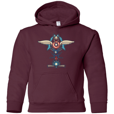 Sweatshirts Maroon / YS HERO TOTEM Youth Hoodie