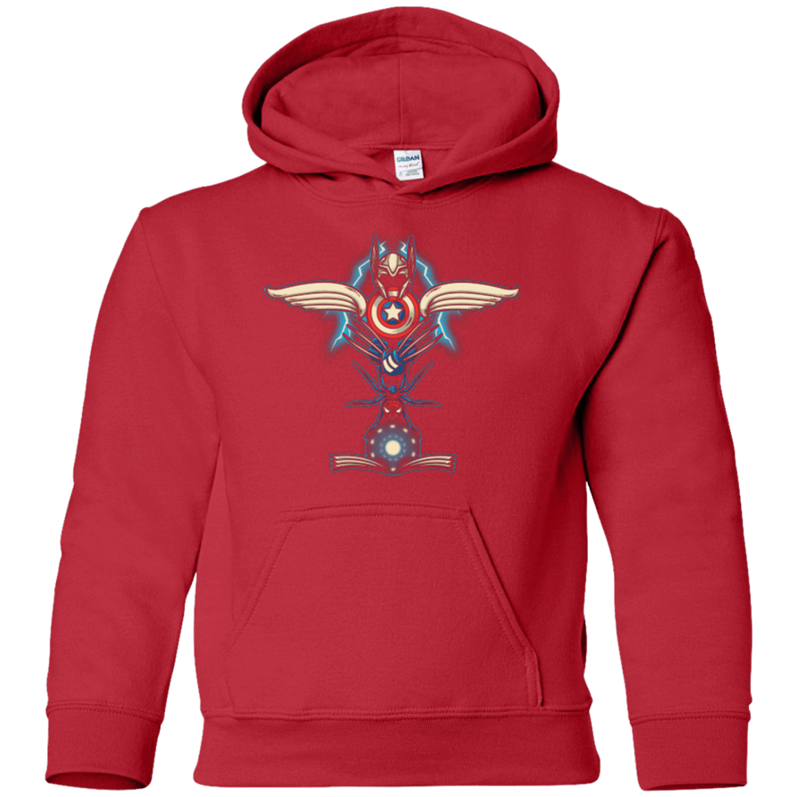 Sweatshirts Red / YS HERO TOTEM Youth Hoodie