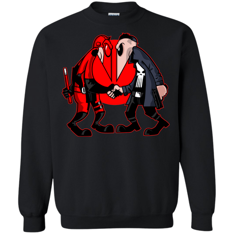 Sweatshirts Black / S Hero vs Antihero Crewneck Sweatshirt