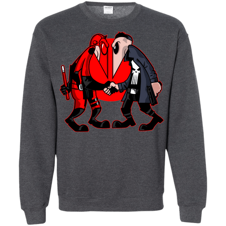 Sweatshirts Dark Heather / S Hero vs Antihero Crewneck Sweatshirt
