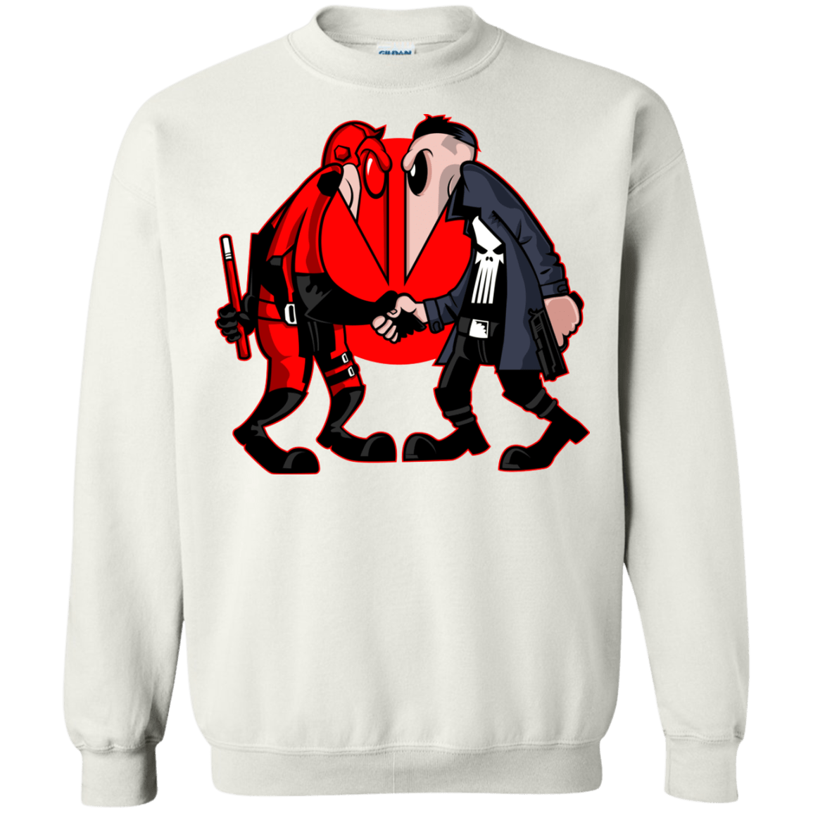 Sweatshirts White / S Hero vs Antihero Crewneck Sweatshirt