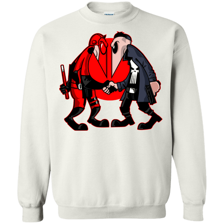 Sweatshirts White / S Hero vs Antihero Crewneck Sweatshirt