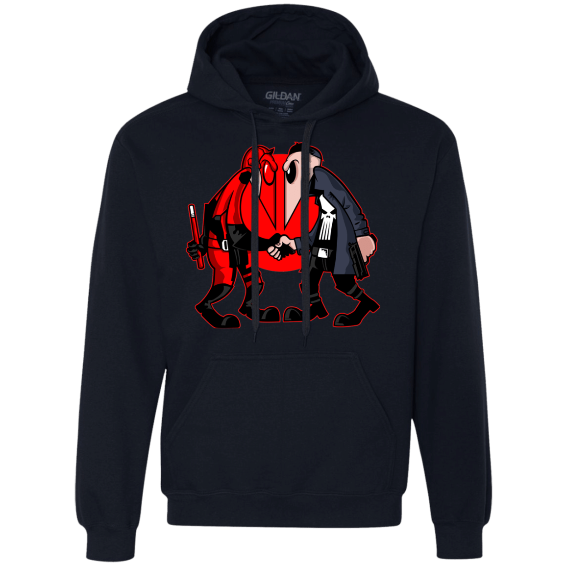 Sweatshirts Navy / S Hero vs Antihero Premium Fleece Hoodie