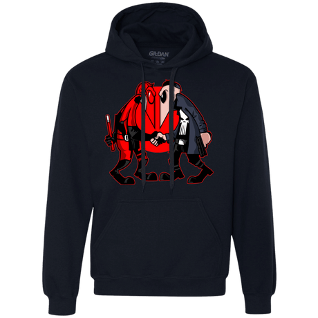 Sweatshirts Navy / S Hero vs Antihero Premium Fleece Hoodie