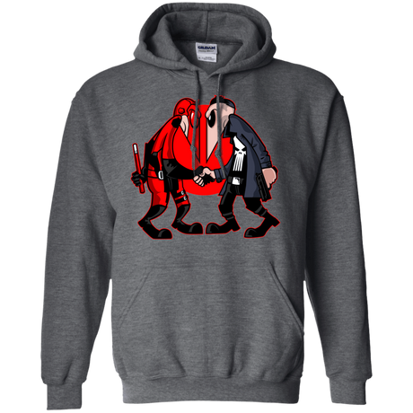Sweatshirts Dark Heather / S Hero vs Antihero Pullover Hoodie