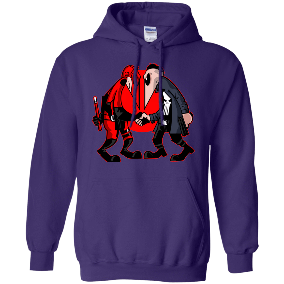 Sweatshirts Purple / S Hero vs Antihero Pullover Hoodie