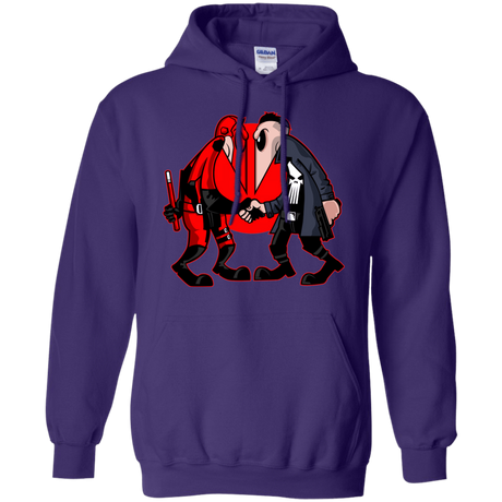 Sweatshirts Purple / S Hero vs Antihero Pullover Hoodie