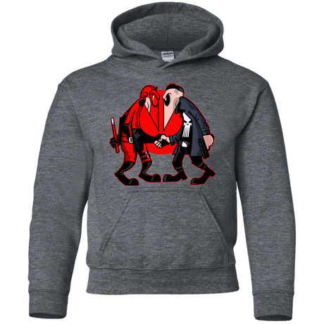 Sweatshirts Dark Heather / YS Hero vs Antihero Youth Hoodie
