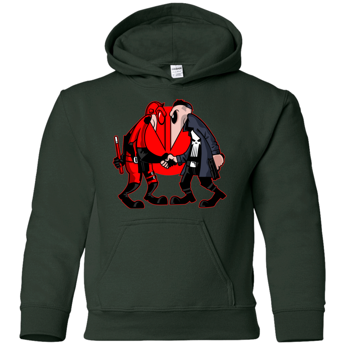 Sweatshirts Forest Green / YS Hero vs Antihero Youth Hoodie