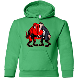 Sweatshirts Irish Green / YS Hero vs Antihero Youth Hoodie