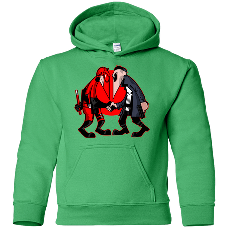 Sweatshirts Irish Green / YS Hero vs Antihero Youth Hoodie