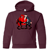 Sweatshirts Maroon / YS Hero vs Antihero Youth Hoodie