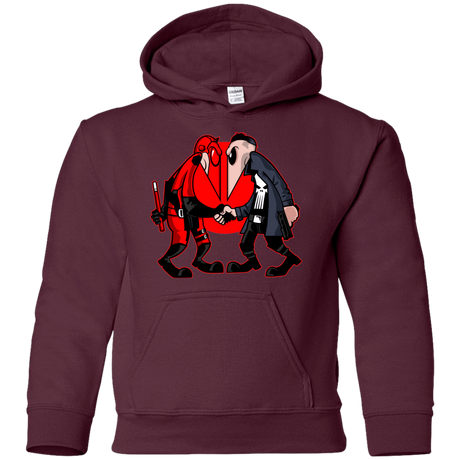 Sweatshirts Maroon / YS Hero vs Antihero Youth Hoodie