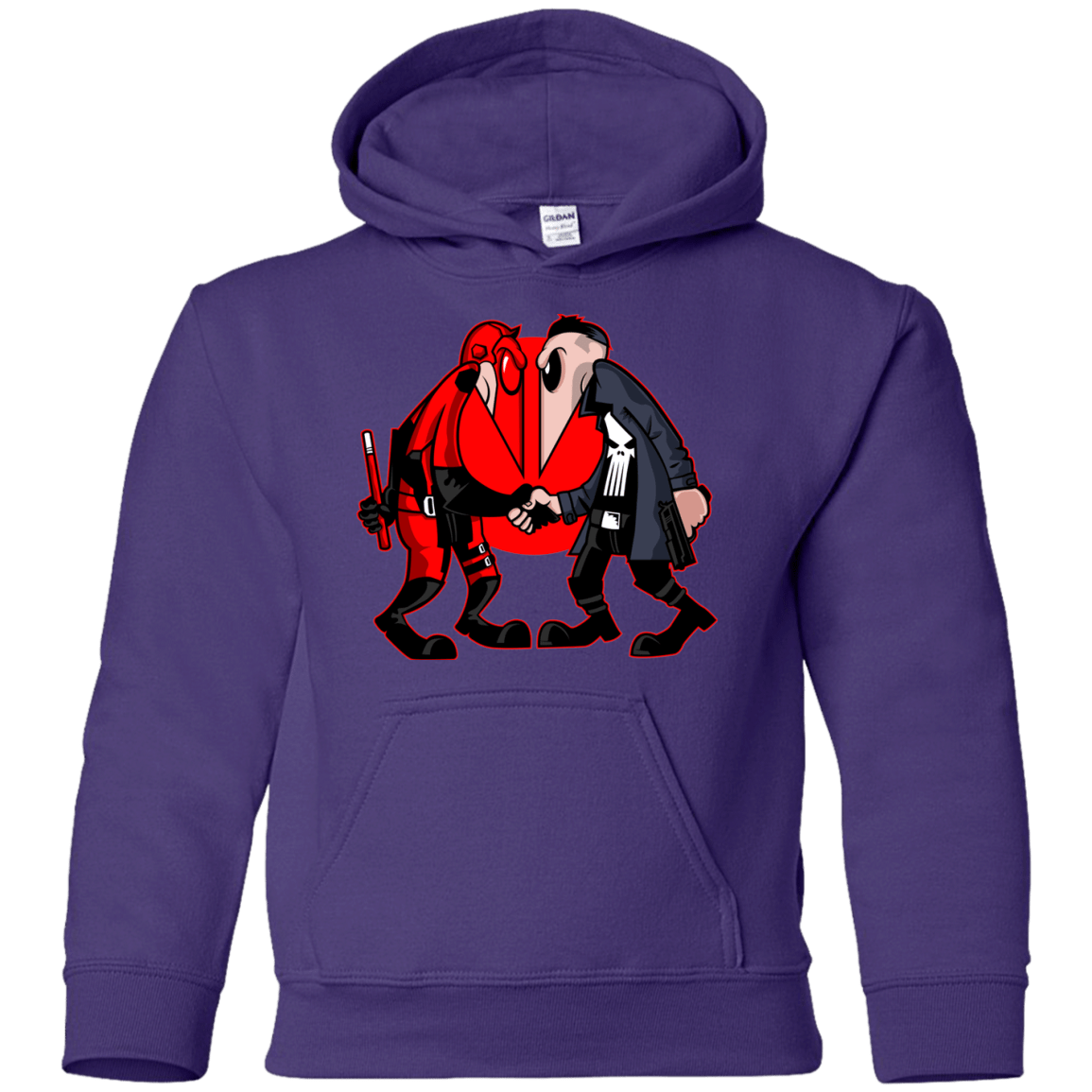 Sweatshirts Purple / YS Hero vs Antihero Youth Hoodie
