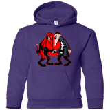 Sweatshirts Purple / YS Hero vs Antihero Youth Hoodie