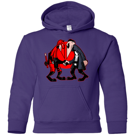 Sweatshirts Purple / YS Hero vs Antihero Youth Hoodie