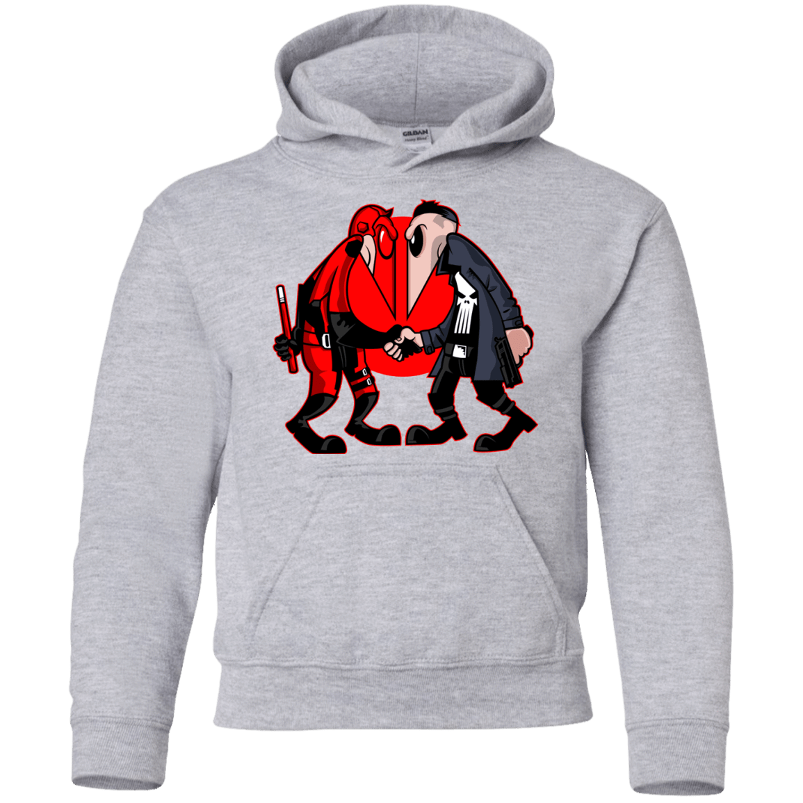 Sweatshirts Sport Grey / YS Hero vs Antihero Youth Hoodie