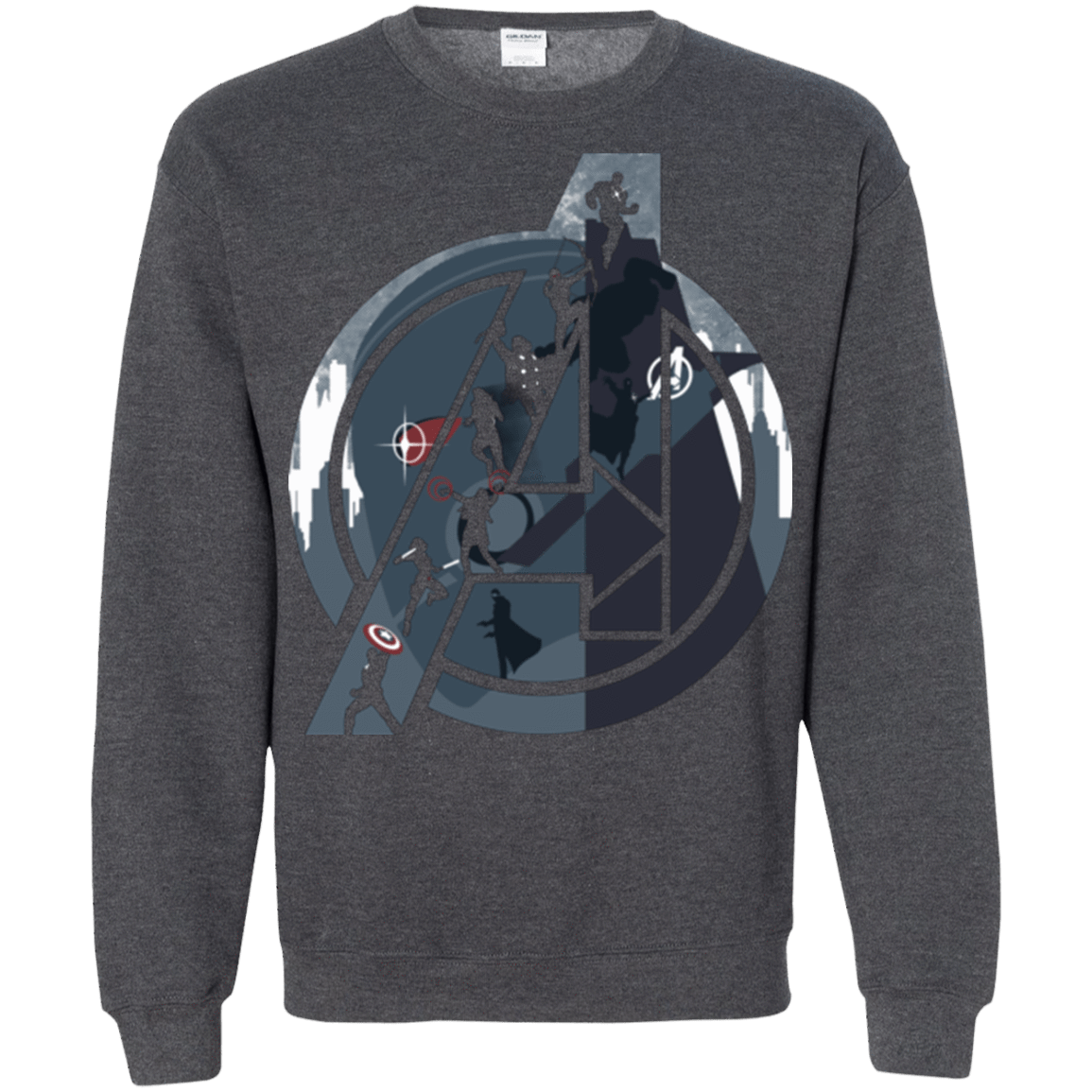 Sweatshirts Dark Heather / Small Heroes Assemble Crewneck Sweatshirt